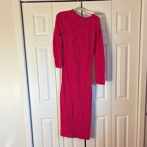 Hot Pink Knit Dress